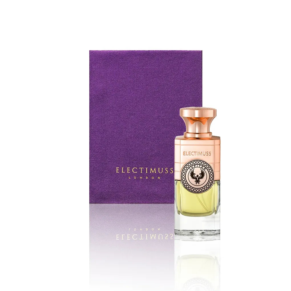 Electimuss Jupiter Pure Parfum 100 ml Flakon mit Originalverpackung auf weißem Hintergrund
