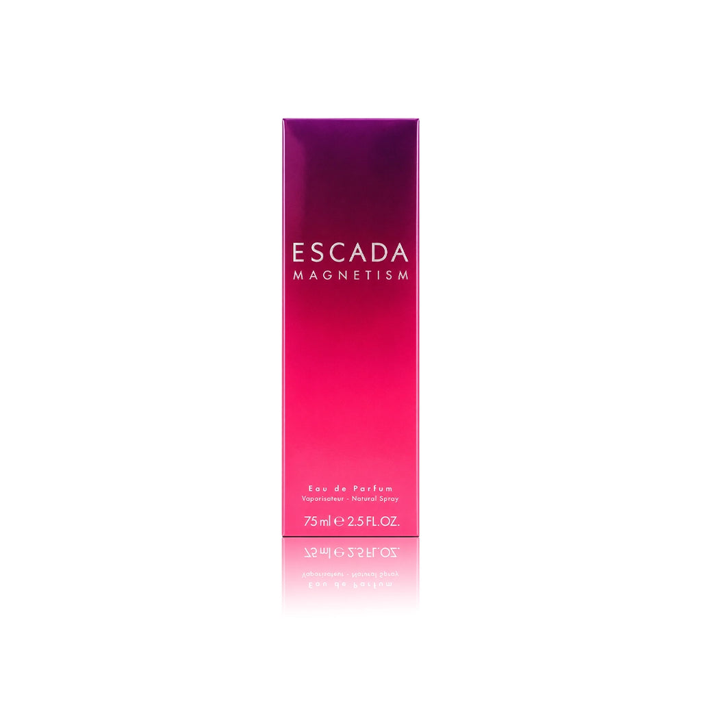 Escada Magnetism Eau de Parfum 75 ml Originalverpackung auf weißem Hintergrund