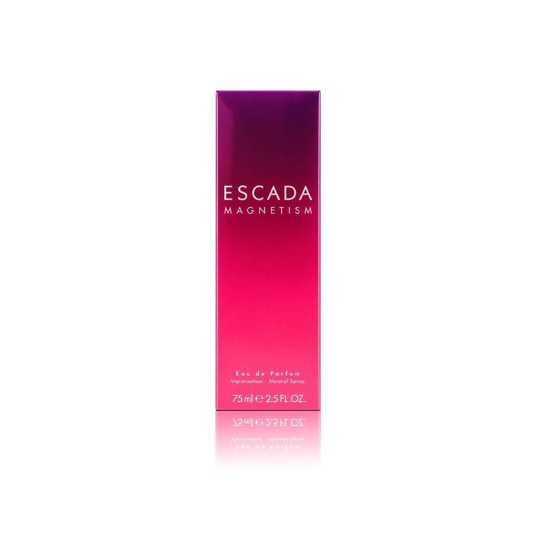 Escada Magnetism Eau de Parfum 75 ml Originalverpackung auf weißem Hintergrund