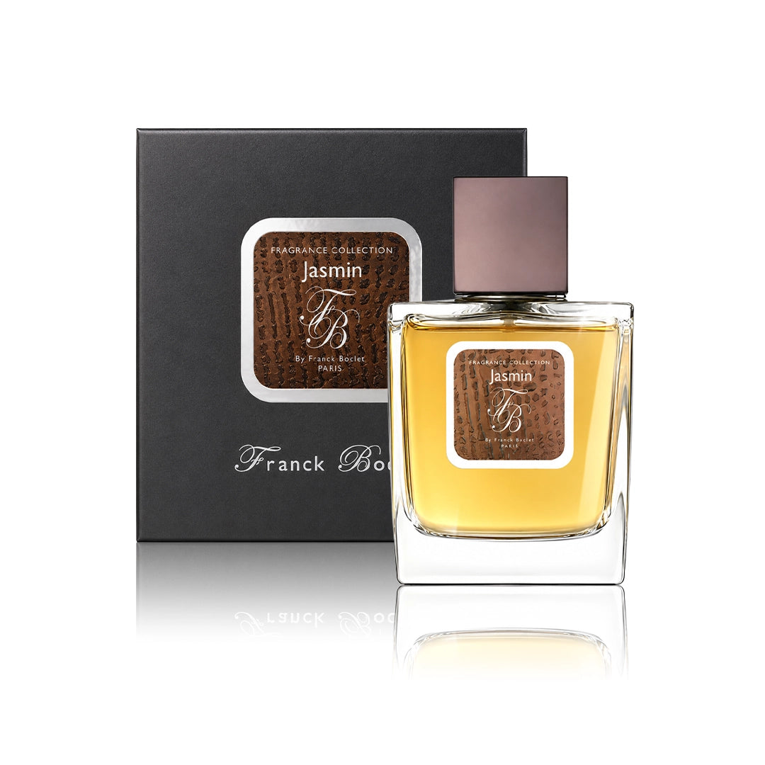 Franck Boclet Jasmin Eau de Parfum 100 ml Flakon mit Originalverpackung auf weißem Hintergrund