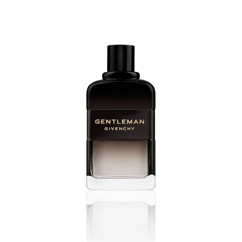 Givenchy Gentleman Boisée Eau de Parfum 200 ml Flakon auf weißem Hintergrund