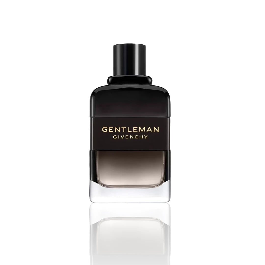 Givenchy Gentleman Boisée Eau de Parfum 100 ml Flakon auf weißem Hintergrund