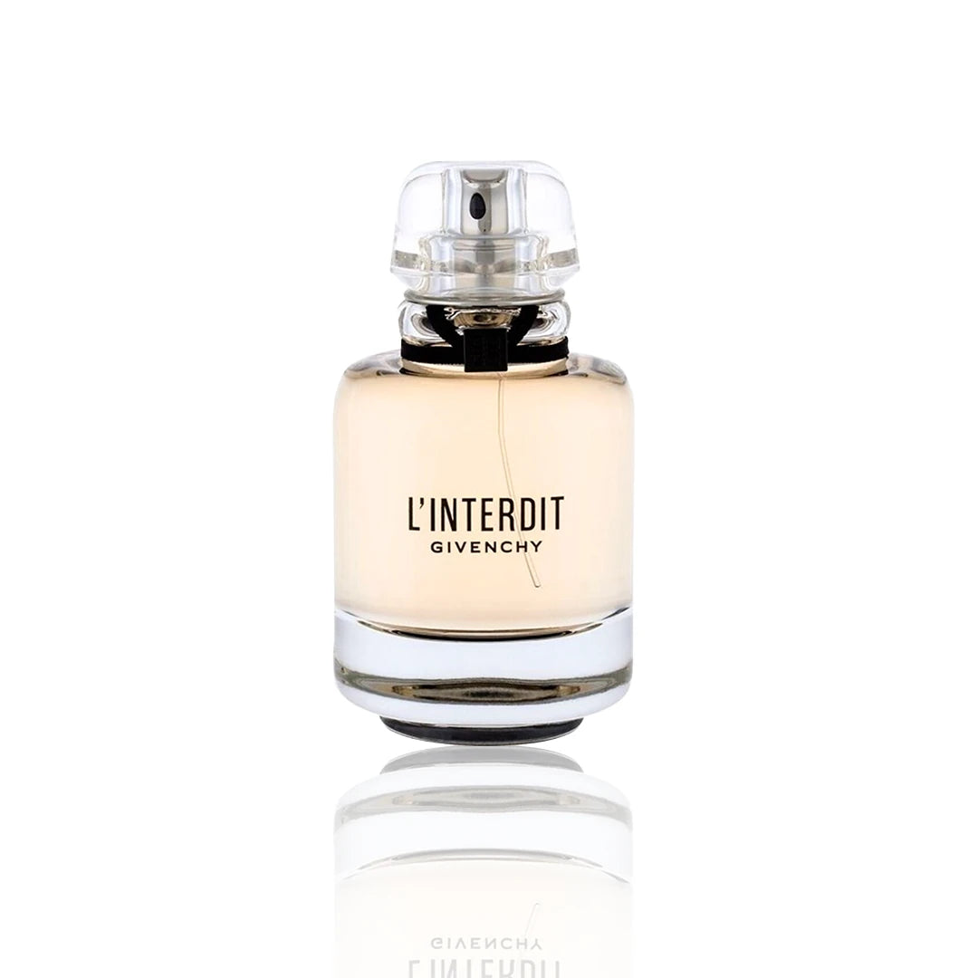 Givenchy L’Interdit Eau de Parfum 80 ml Flakon auf weißem Hintergrund