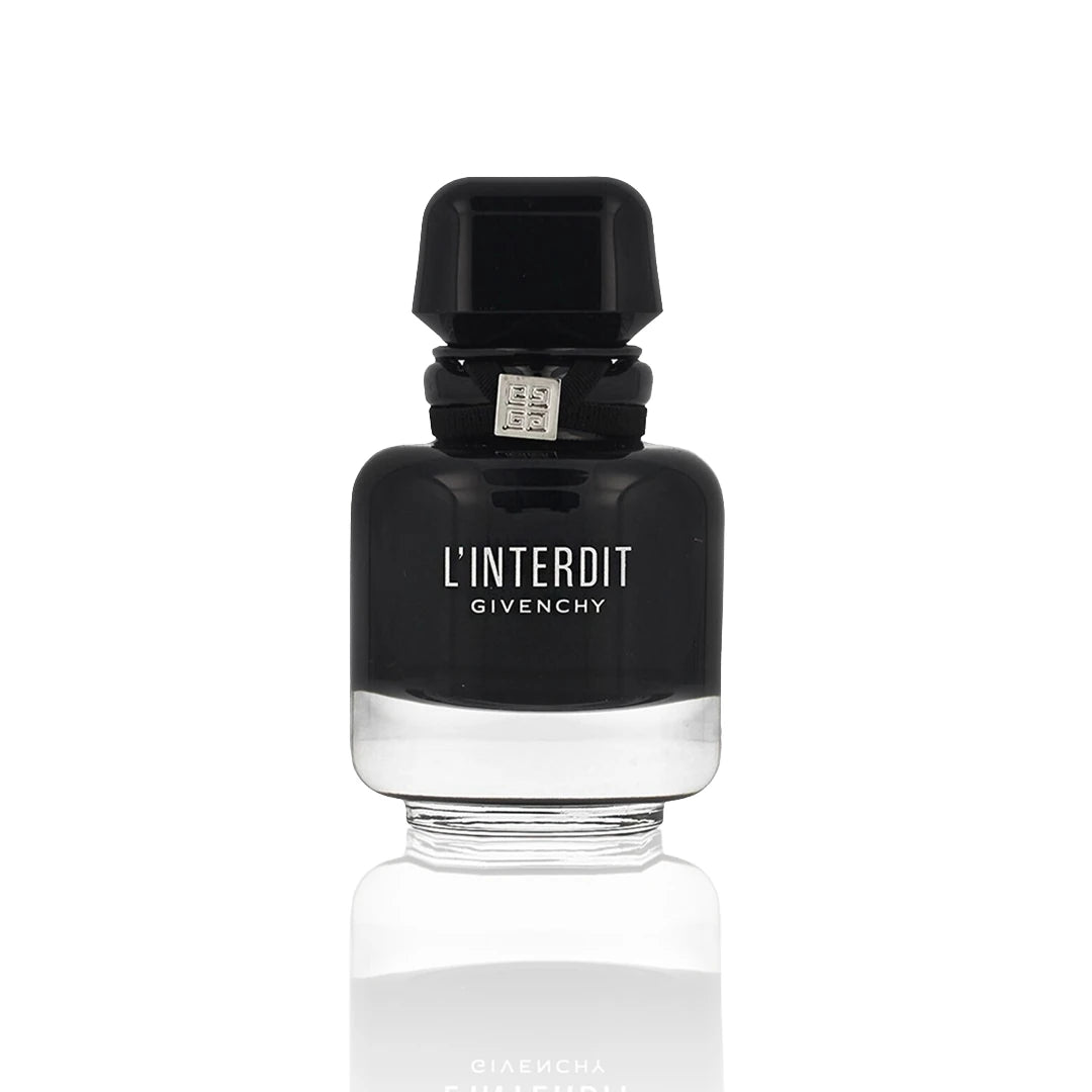Givenchy L’Interdit Intense Eau de Parfum 35 ml Flakon auf weißem Hintergrund