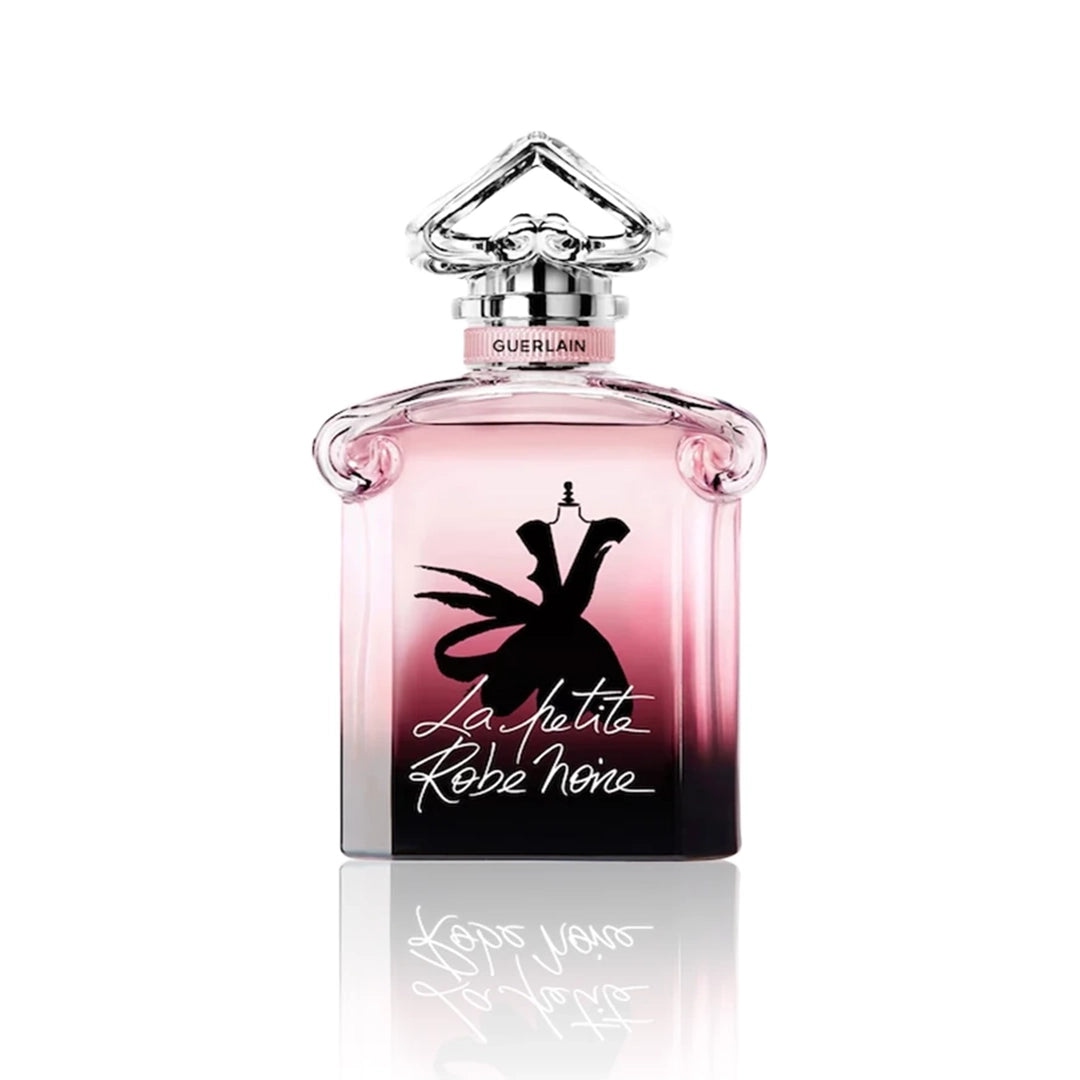 Guerlain La Petite Robe Noire Eau de Parfum 100 ml Flakon auf weißem Hintergrund