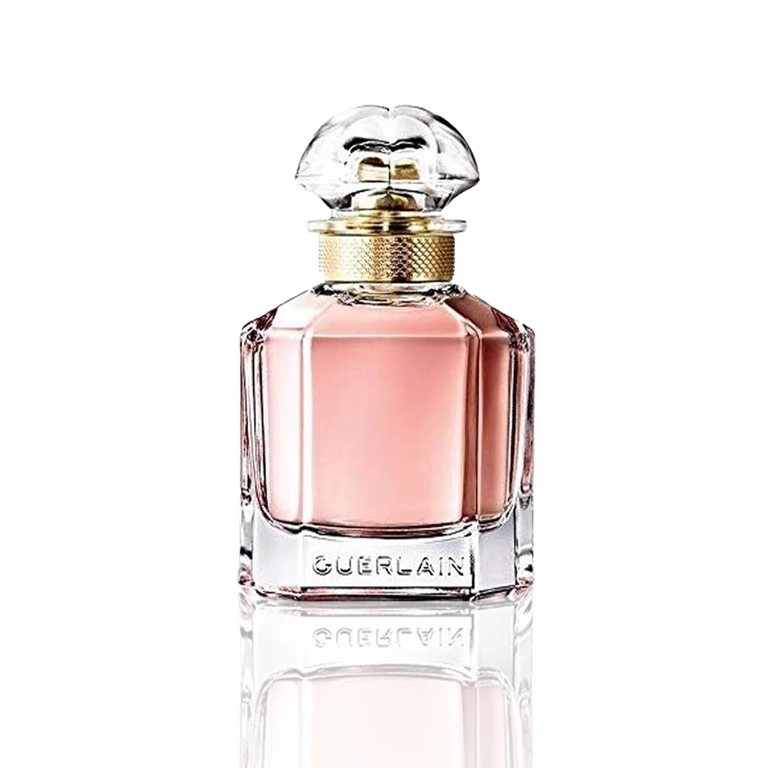 Guerlain Mon Guerlain Eau de Parfum 100 ml Flakon auf weißem Hintergrund