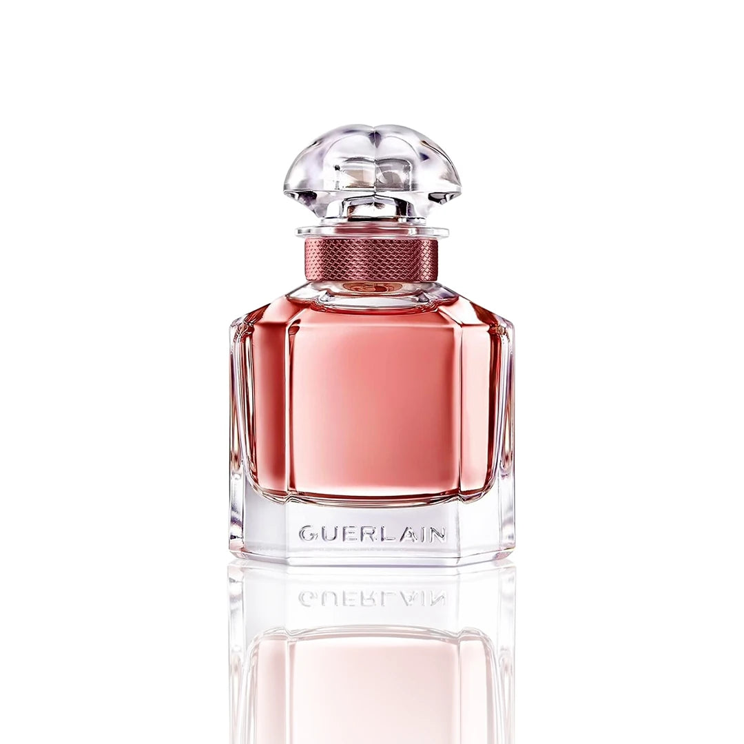 Guerlain Mon Guerlain Intense Eau de Parfum 100 ml Flakon auf weißem Hintergrund