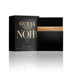 Guess Seductive Homme Noir Eau de Toilette 100 ml Flakon mit Originalverpackung auf weißem Hintergrund