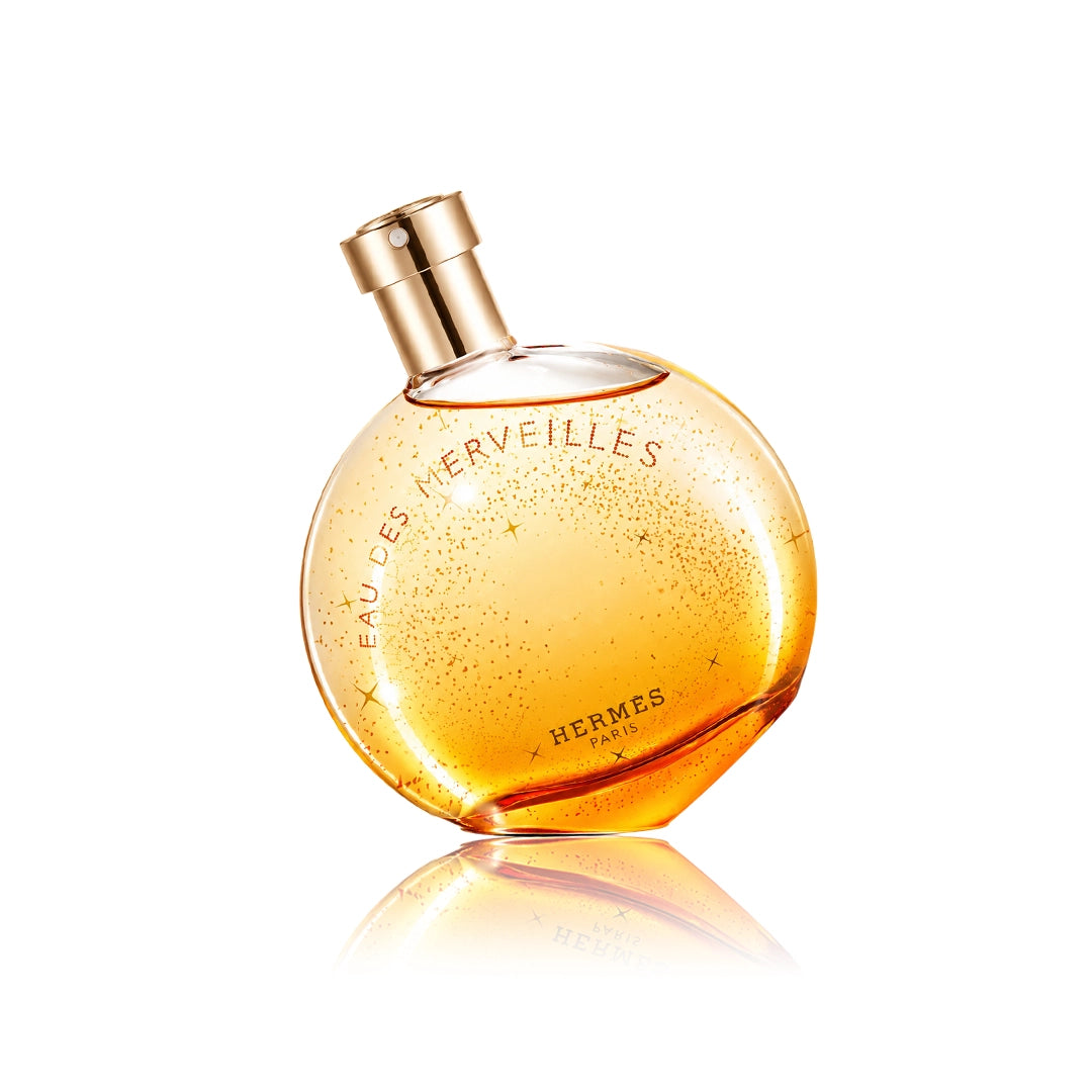 Hermès Elixir des Merveilles Eau de Parfum 100 ml Flakon auf weißem Hintergrund