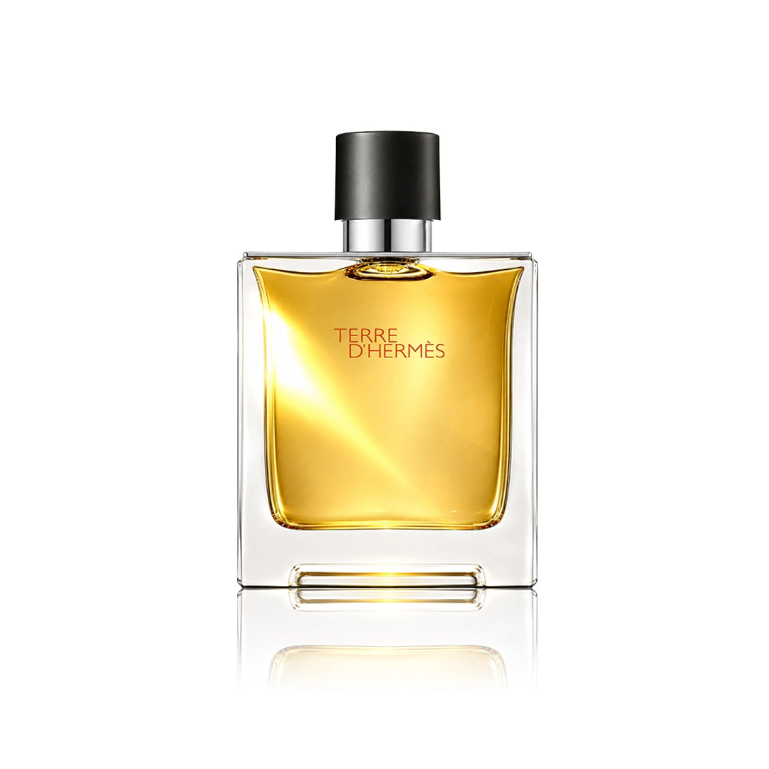 Hermès Terre d’Hermès Eau de Parfum 75 ml Flakon auf weißem Hintergrund