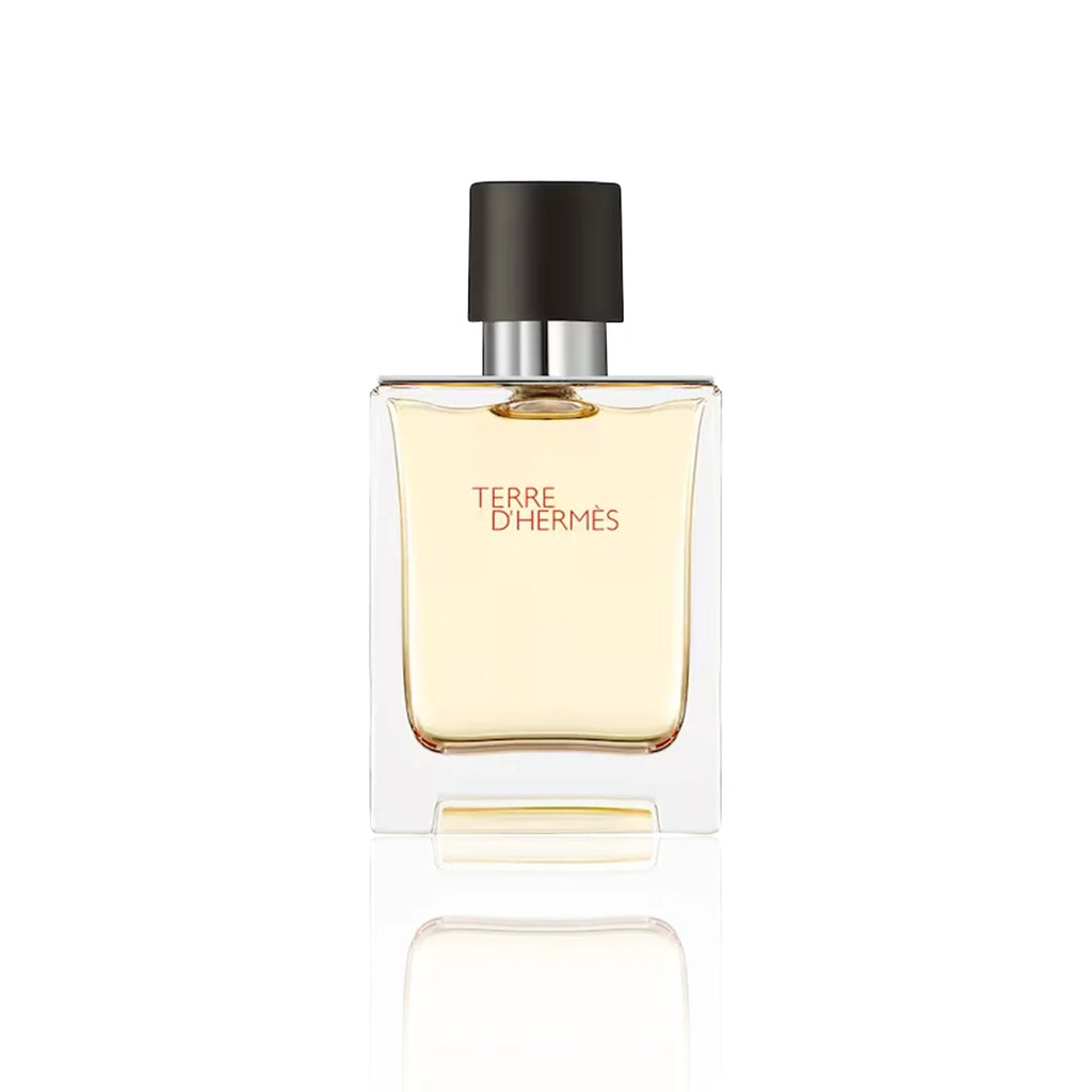Hermès Terre d’Hermès Eau de Toilette 50 ml Flakon auf weißem Hintergrund
