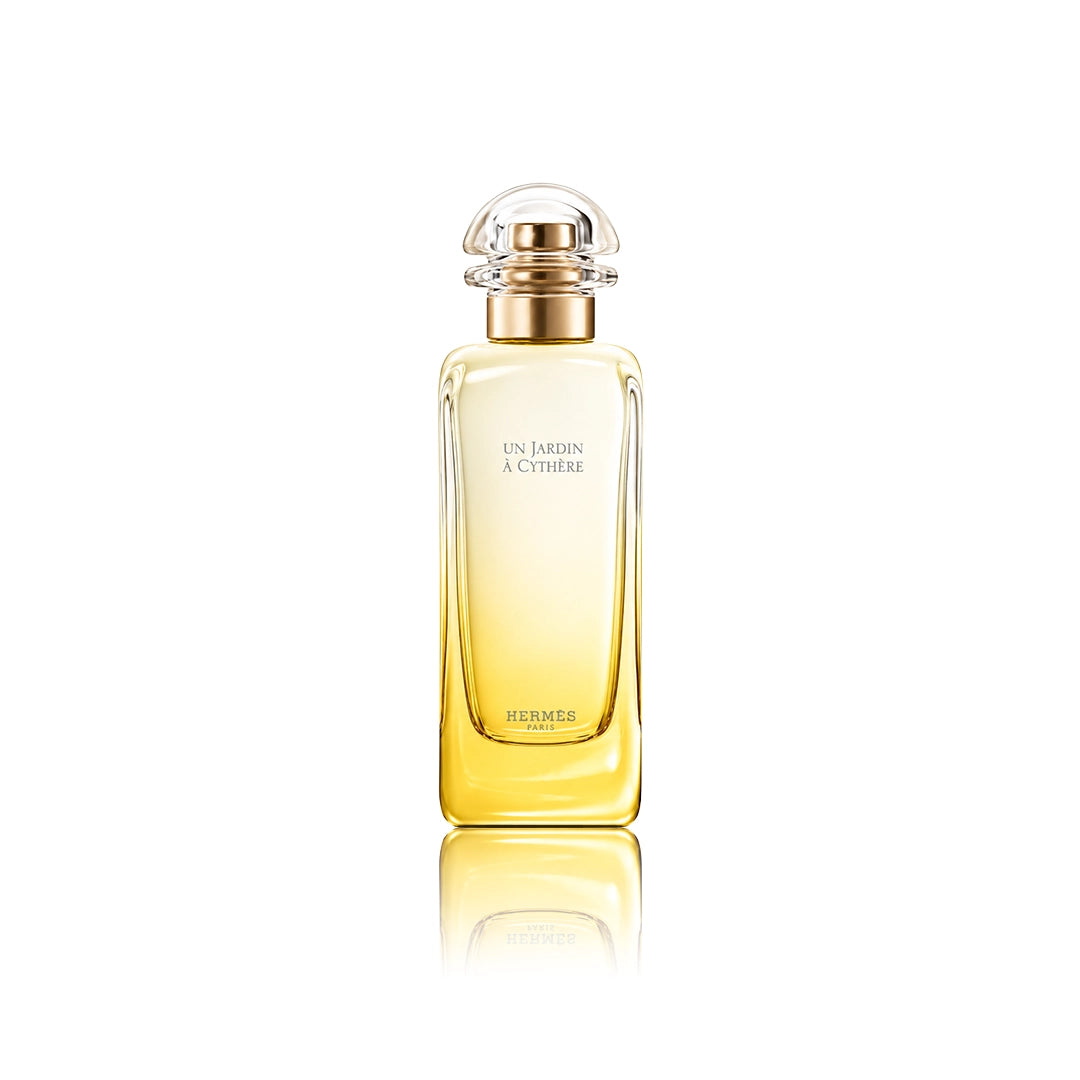 Hermès Un Jardin à Cythère Eau de Toilette 100 ml Flakon auf weißem Hintergrund