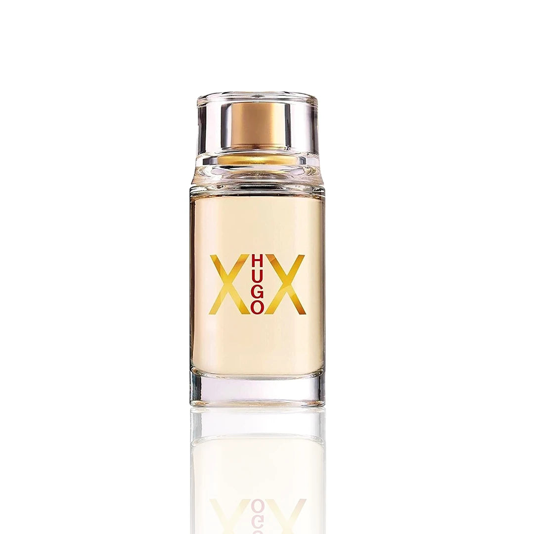 Hugo Boss XX Eau de Toilette 100 ml Flakon auf weißem Hintergrund