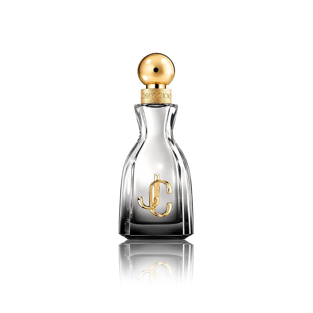 Jimmy Choo I Want Choo Forever Eau de Parfum 60 ml Flakon auf weißem Hintergrund