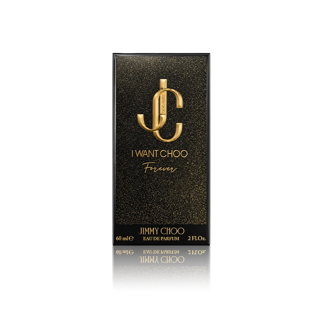 Jimmy Choo I Want Choo Forever Eau de Parfum 60 ml mit Originalverpackung auf weißem Hintergrund