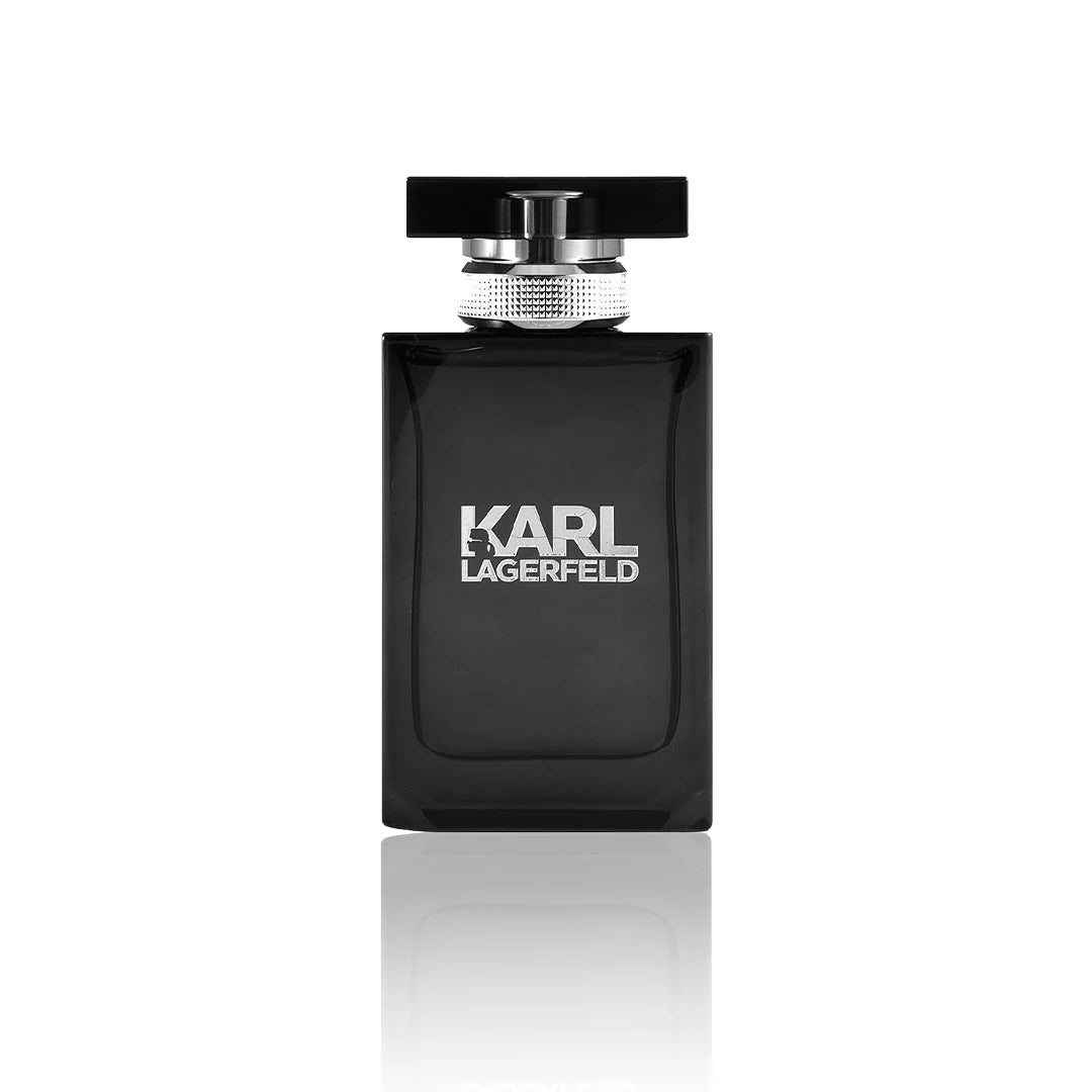 Karl Lagerfeld for Her Eau de Parfum 2014 100 ml Flakon auf weißem Hintergrund