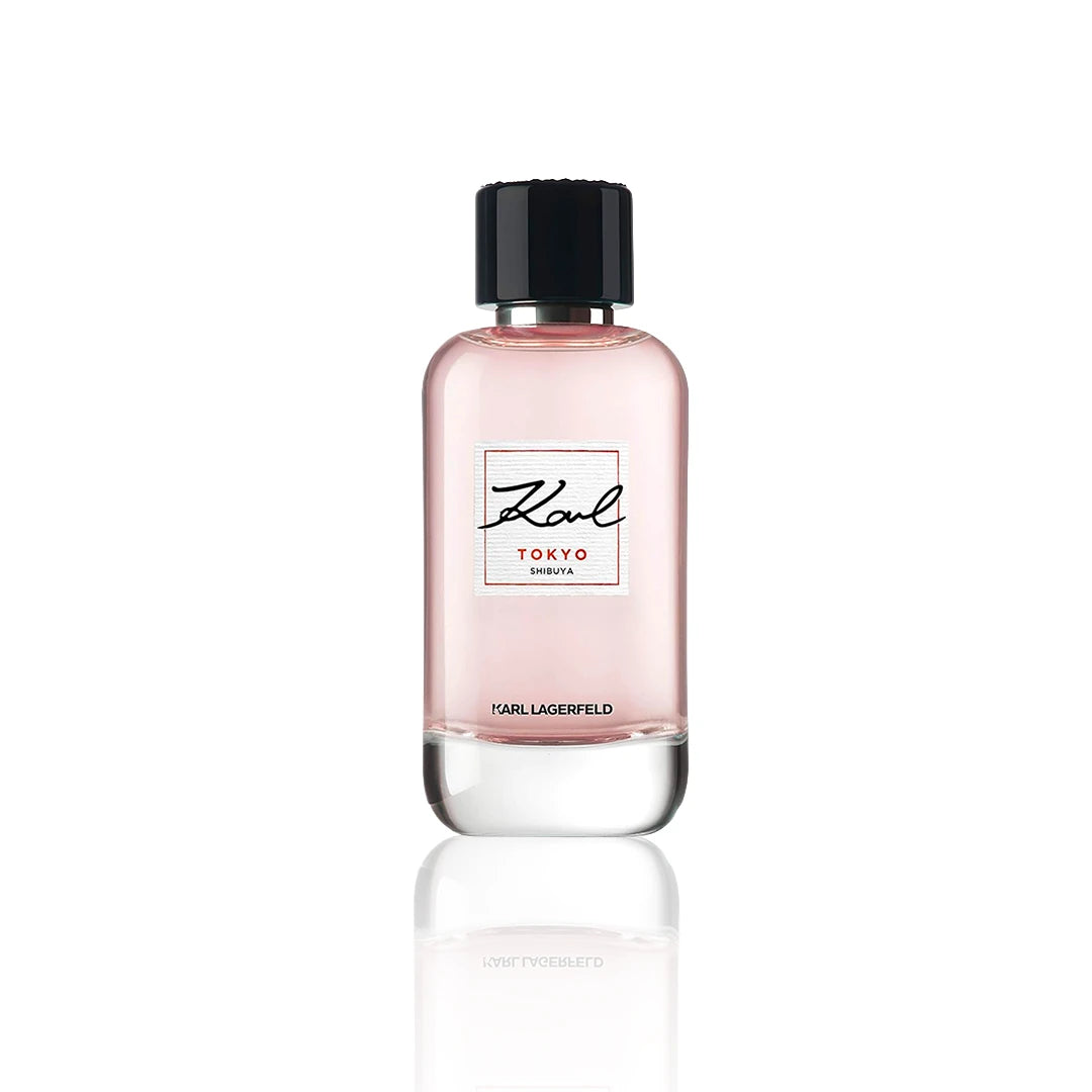 Karl Lagerfeld Tokyo Shibuya Eau de Parfum 100 ml Flakon auf weißem Hintergrund