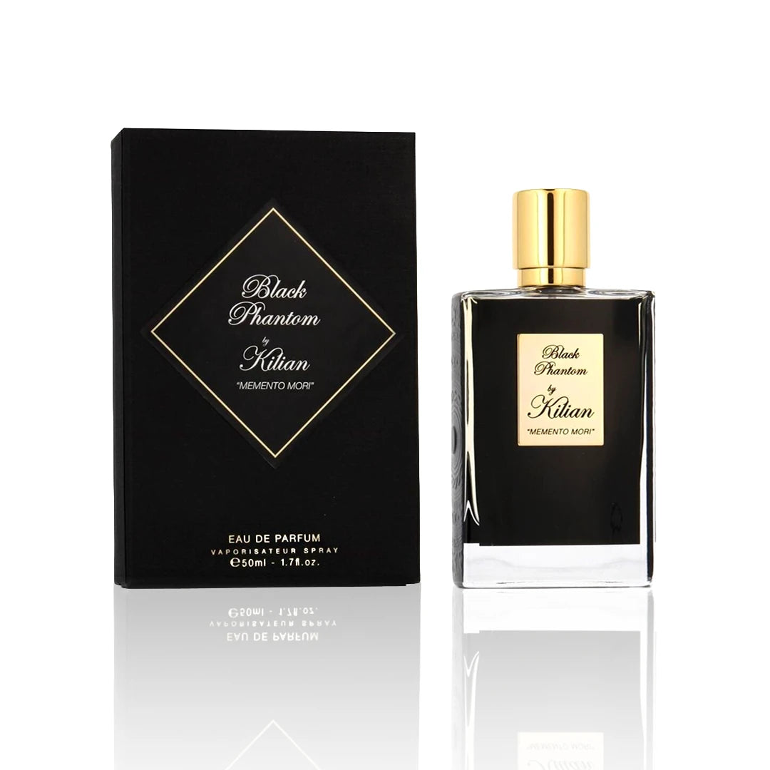 By Kilian Black Phantom Eau de Parfum 50 ml Flakon mit Originalverpackung auf weißem Hintergrund