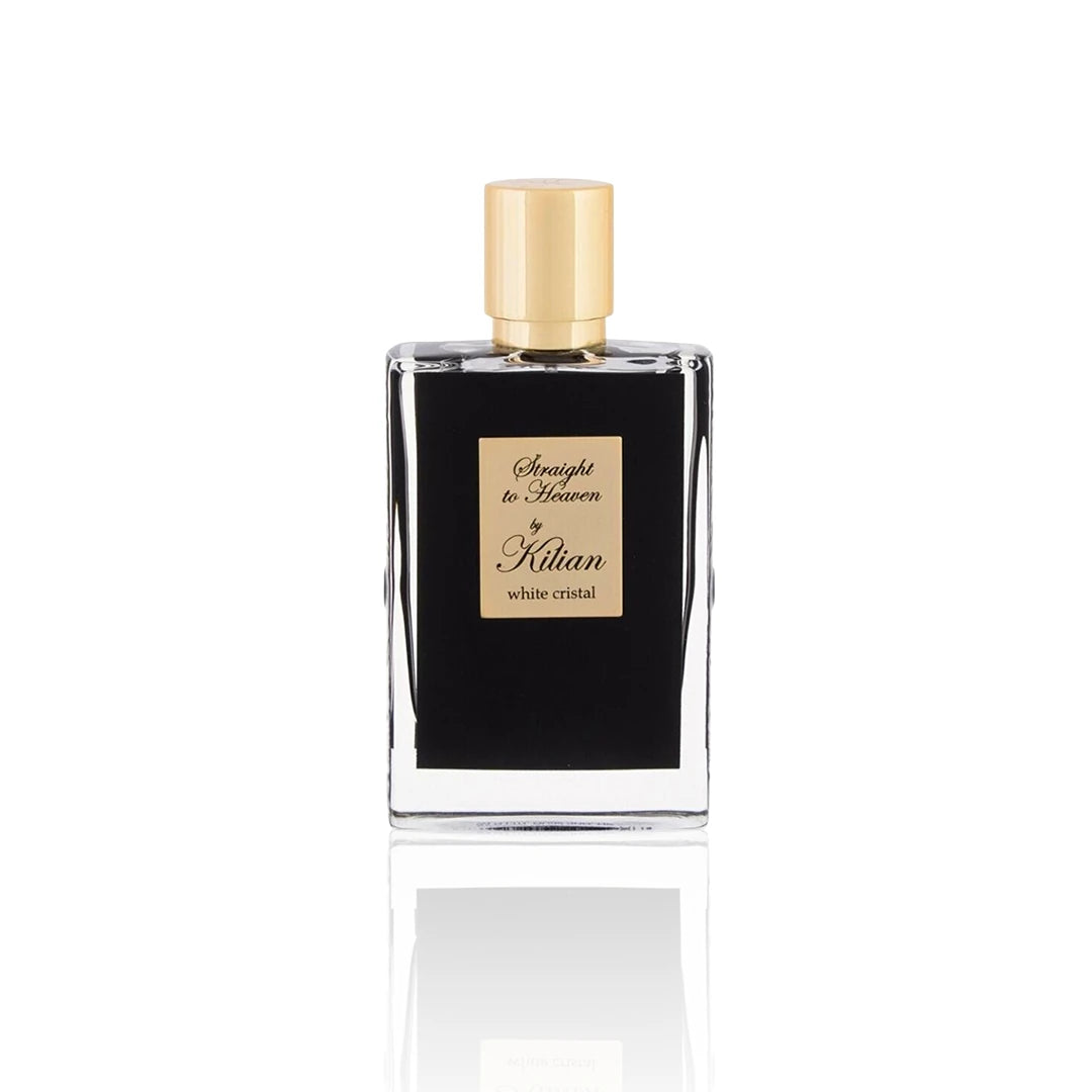 By Kilian Straight to Heaven White Cristal Eau de Parfum 50 ml Flakon auf weißem Hintergrund
