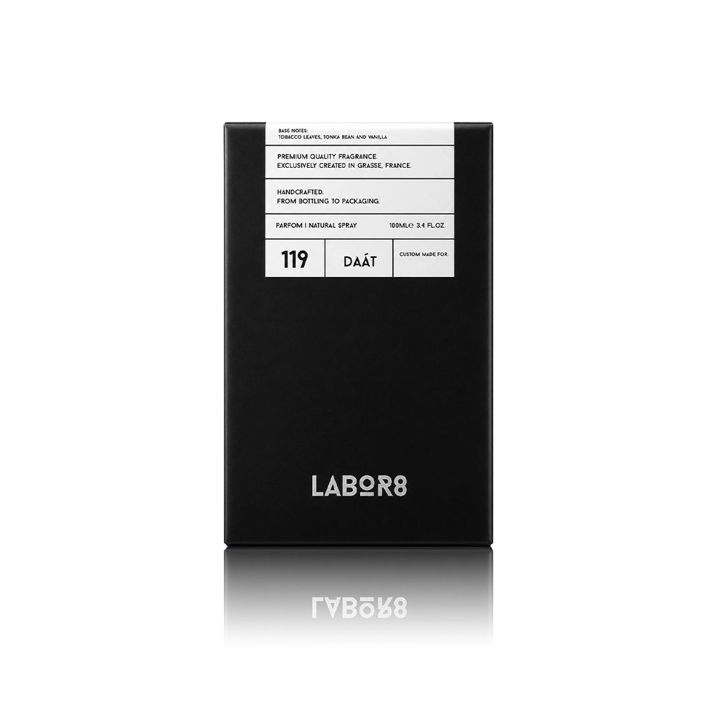 LABOR8 DA AT 119 Eau de Parfum Originalverpackung auf weißem Hintergrund