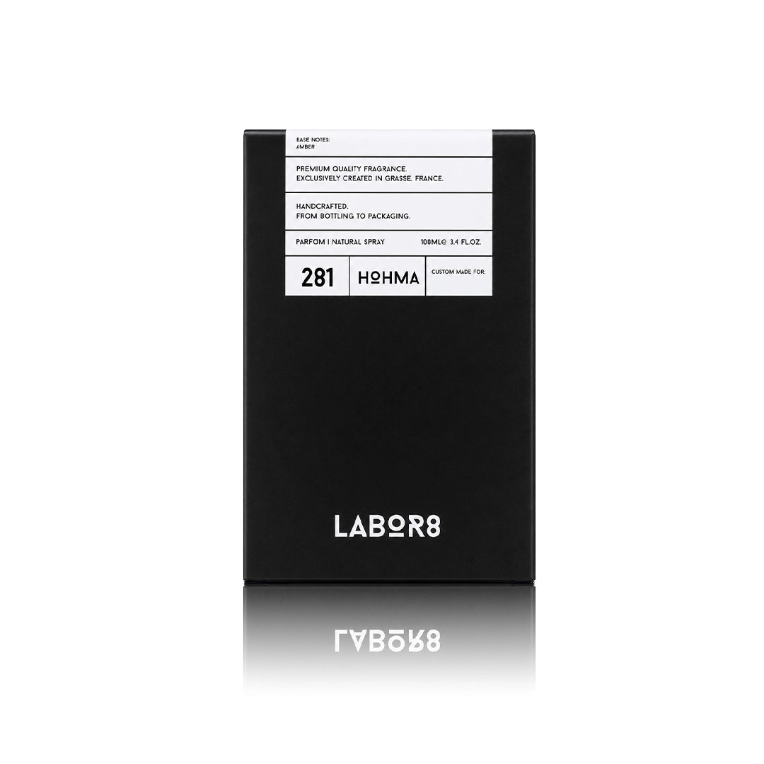 LABOR8 HOHMA 281 Eau de Parfum Originalverpackung auf weißem Hintergrund