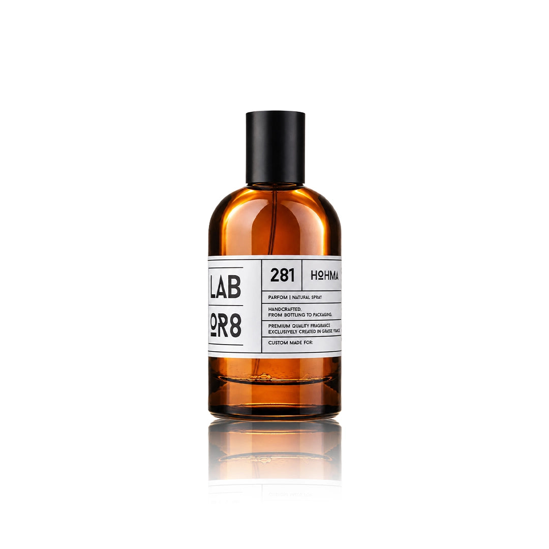 LABOR8 HOHMA 281 Eau de Parfum 50 ml Flakon auf weißem Hintergrund