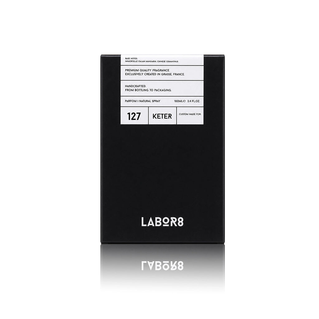 LABOR8 KETER 127 Eau de Parfum Originalverpackung auf weißem Hintergrund