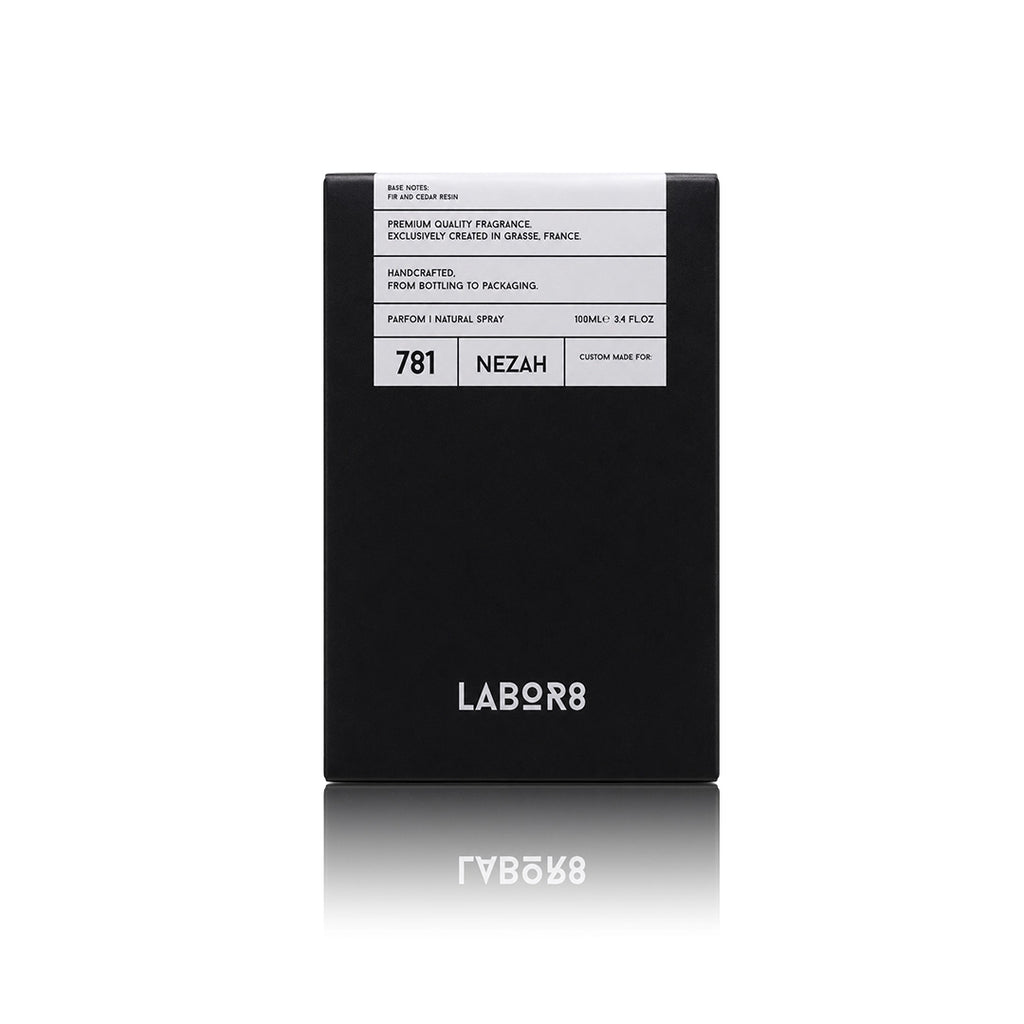 LABOR8 NEZAH 781 Eau de Parfum Originalverpackung auf weißem Hintergrund