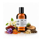 LABOR8 NEZAH 781 Eau de Parfum 100 ml Flakon auf weißem Hintergrund mit dargestellten Duftnoten
