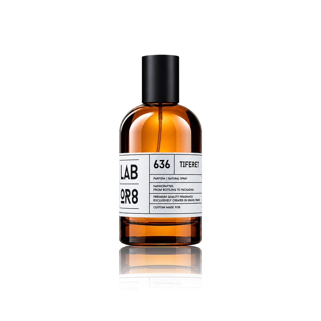 LABOR8 TIFERET 636 Eau de Parfum 100 ml Flakon auf weißem Hintergrund