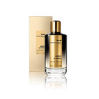 Mancera Amber & Roses Eau de Parfum 120 ml Flakon mit Originalverpackung auf weißem Hintergrund