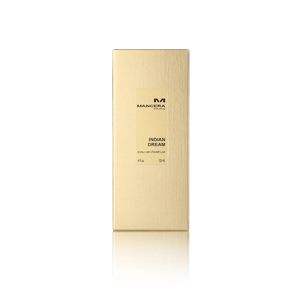 Mancera Indian Dream Eau de Parfum 120 ml mit Originalverpackung auf weißem Hintergrund