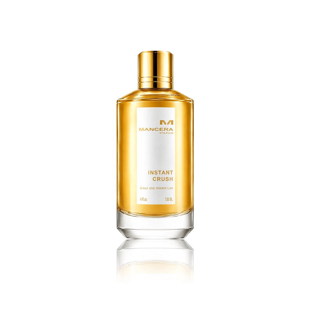 Mancera Instant Crush Eau de Parfum 120 ml Flakon auf weißem Hintergrund