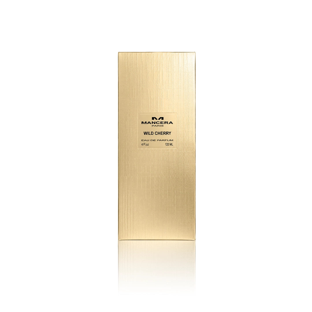 Mancera Wild Cherry Eau de Parfum 120 ml mit Originalverpackung auf weißem Hintergrund