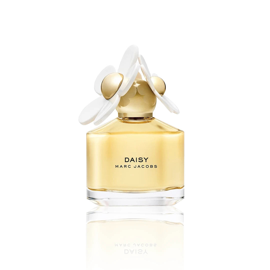 Marc Jacobs Daisy Eau de Toilette Spray 100 ml Flakon auf weißem Hintergrund