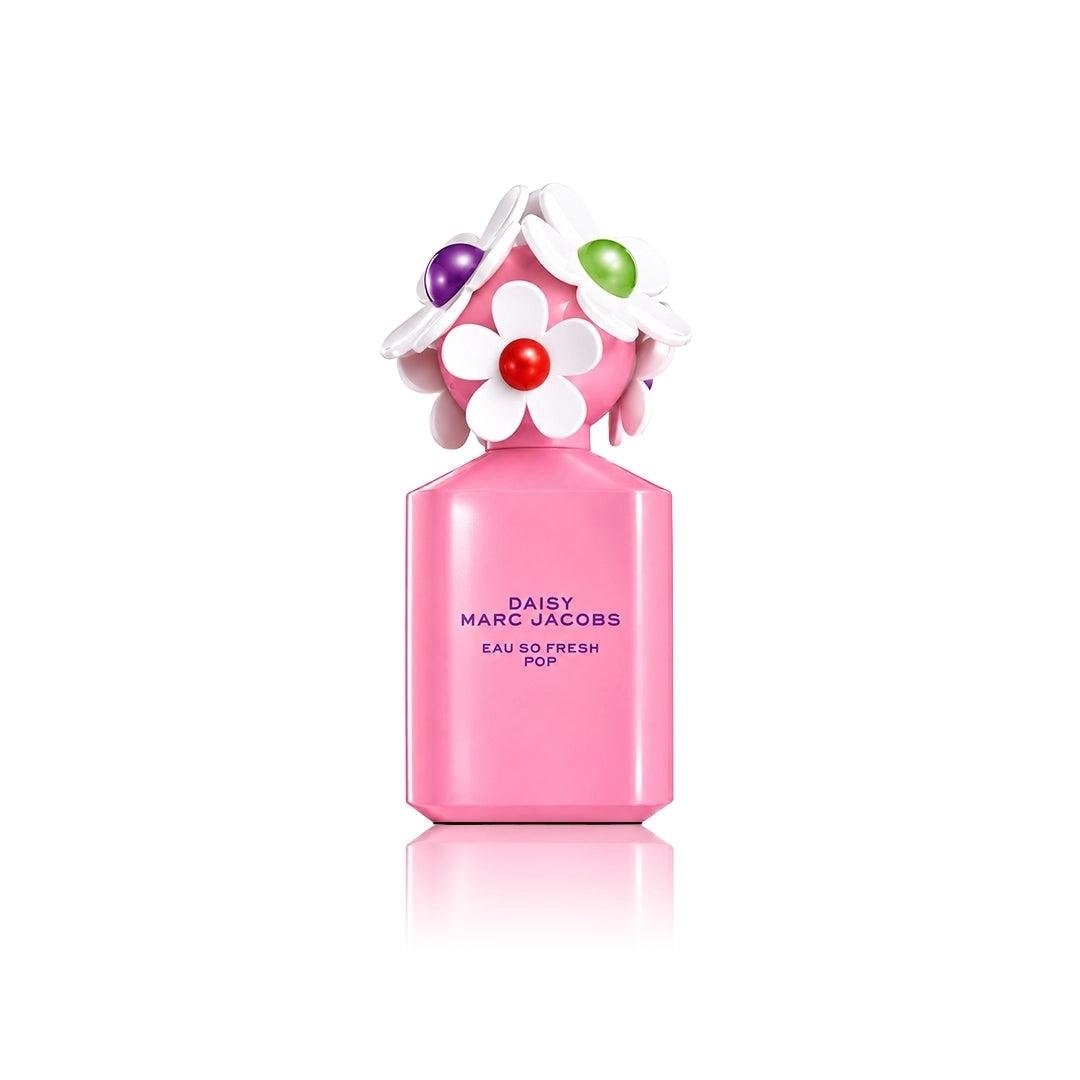 Marc Jacobs Daisy Eau So Fresh Pop Eau de Toilette Spray 75 ml Flakon auf weißem Hintergrund