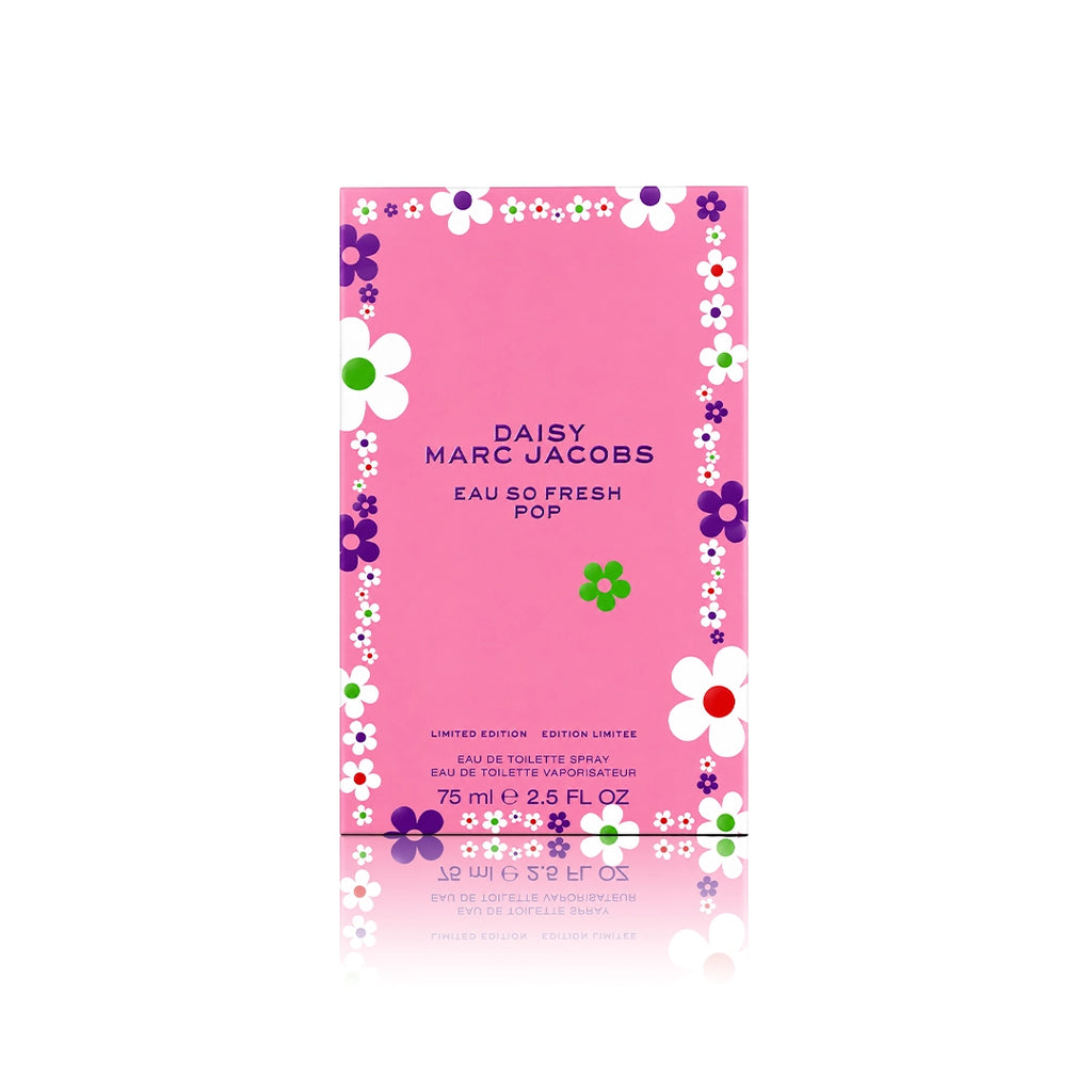 Marc Jacobs Daisy Eau So Fresh Pop Eau de Toilette Spray 75 ml Originalverpackung auf weißem Hintergrund