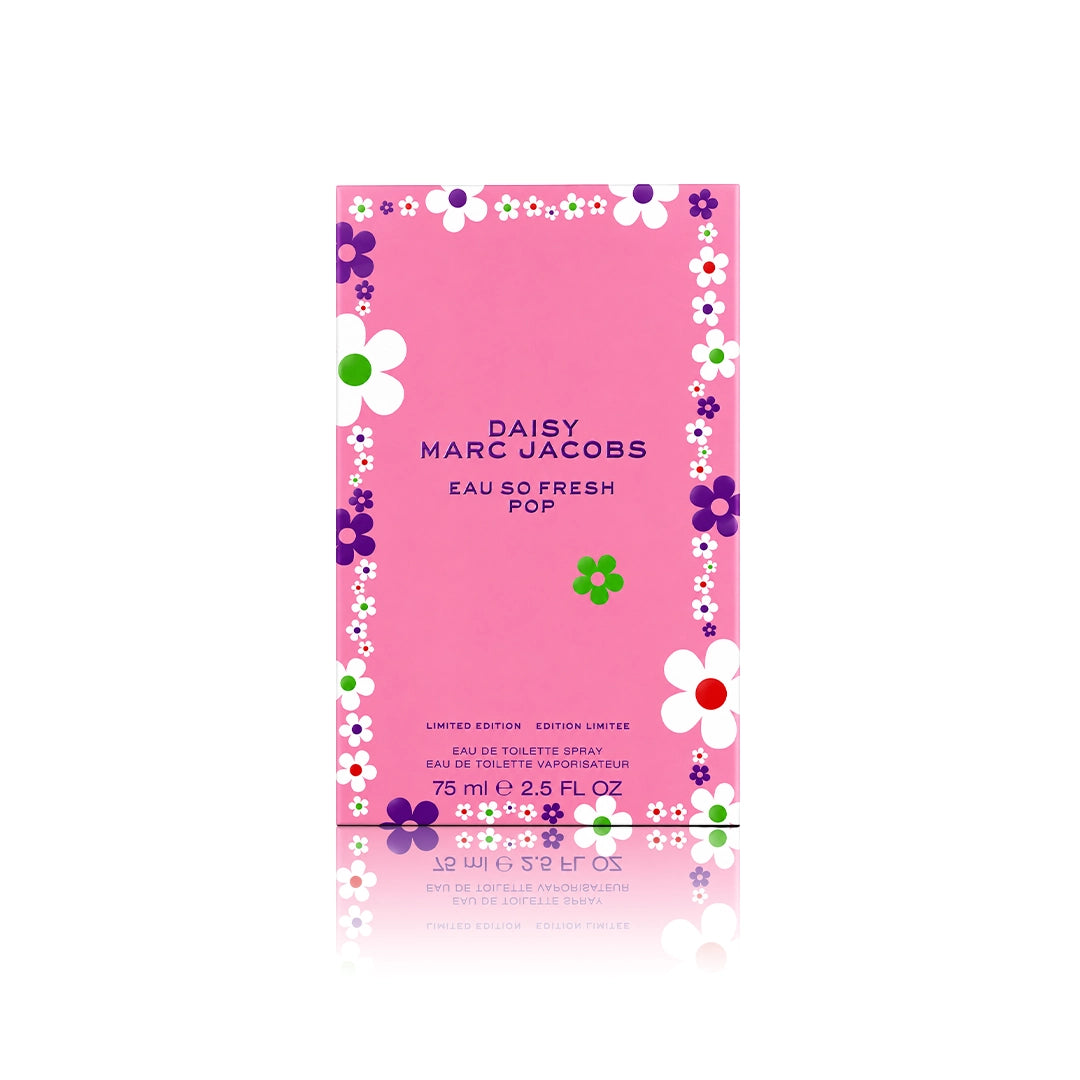 Marc Jacobs Daisy Eau So Fresh Pop Eau de Toilette Spray 75 ml Originalverpackung auf weißem Hintergrund