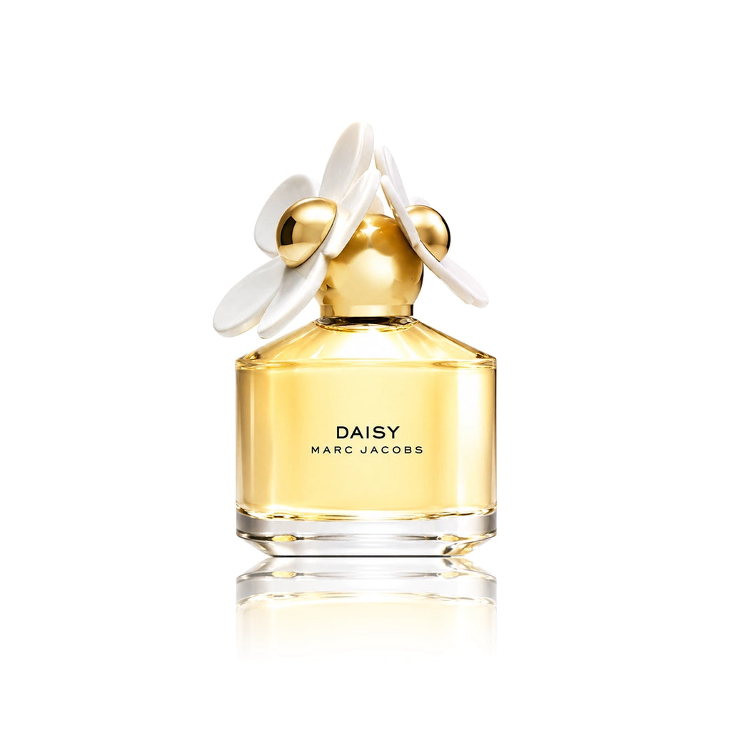 Marc Jacobs Daisy Eau de Toilette Spray 100 ml Flakon auf weißem Hintergrund