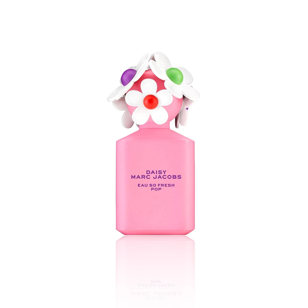 Marc Jacobs Daisy Eau So Fresh Pop Eau de Toilette Spray 75 ml Flakon auf weißem Hintergrund