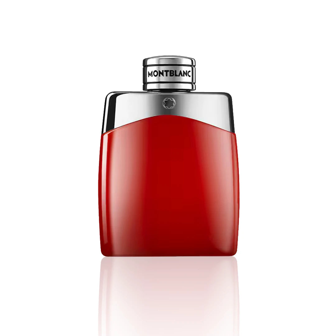 Montblanc Legend Red Eau de Parfum 100 ml Flakon auf weißem Hintergrund