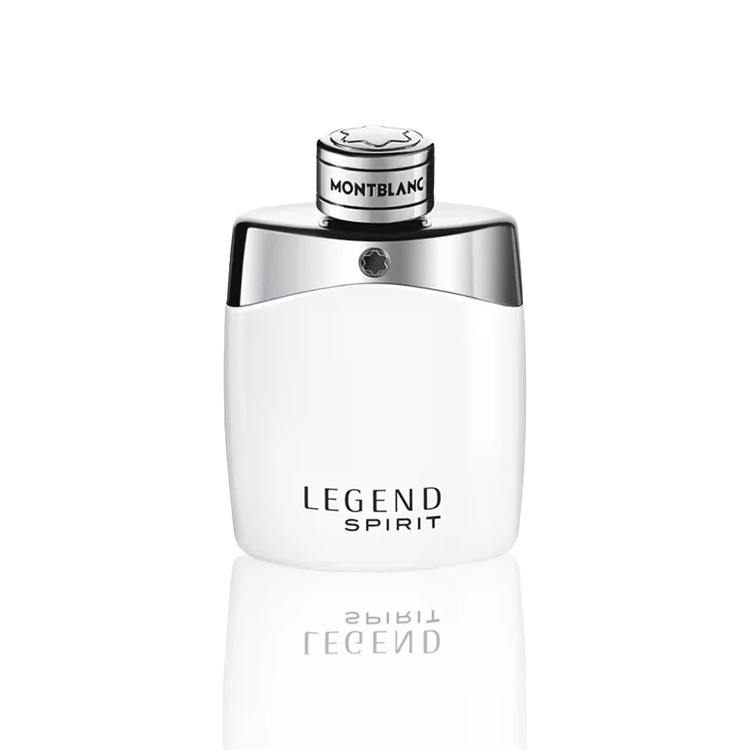 Montblanc Legend Spirit Eau de Toilette 100 ml Flakon auf weißem Hintergrund