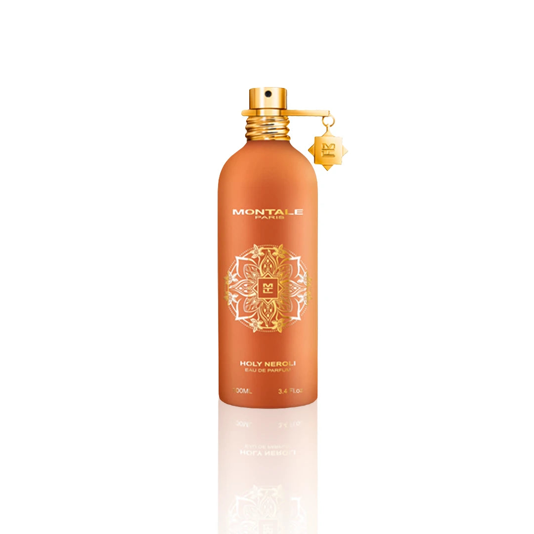 Montale Holy Neroli Eau de Parfum 100 ml Flakon auf weißem Hintergrund