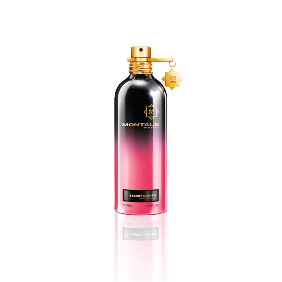 Montale Starry Nights Eau de Parfum 100 ml Flakon auf weißem Hintergrund