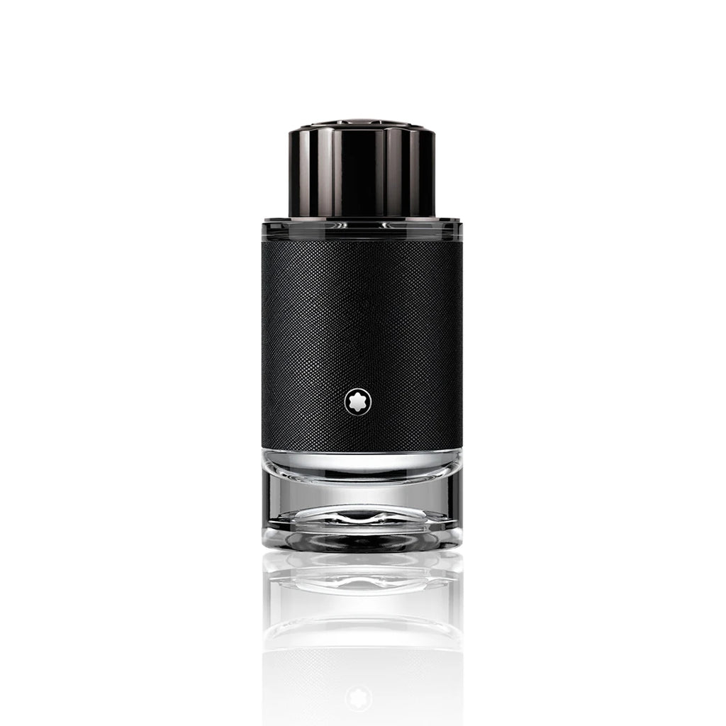 Montblanc Explorer Eau de Parfum 100 ml Flakon auf weißem Hintergrund