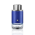Montblanc Explorer Ultra Blue Eau de Parfum 200 ml Flakon auf weißem Hintergrund