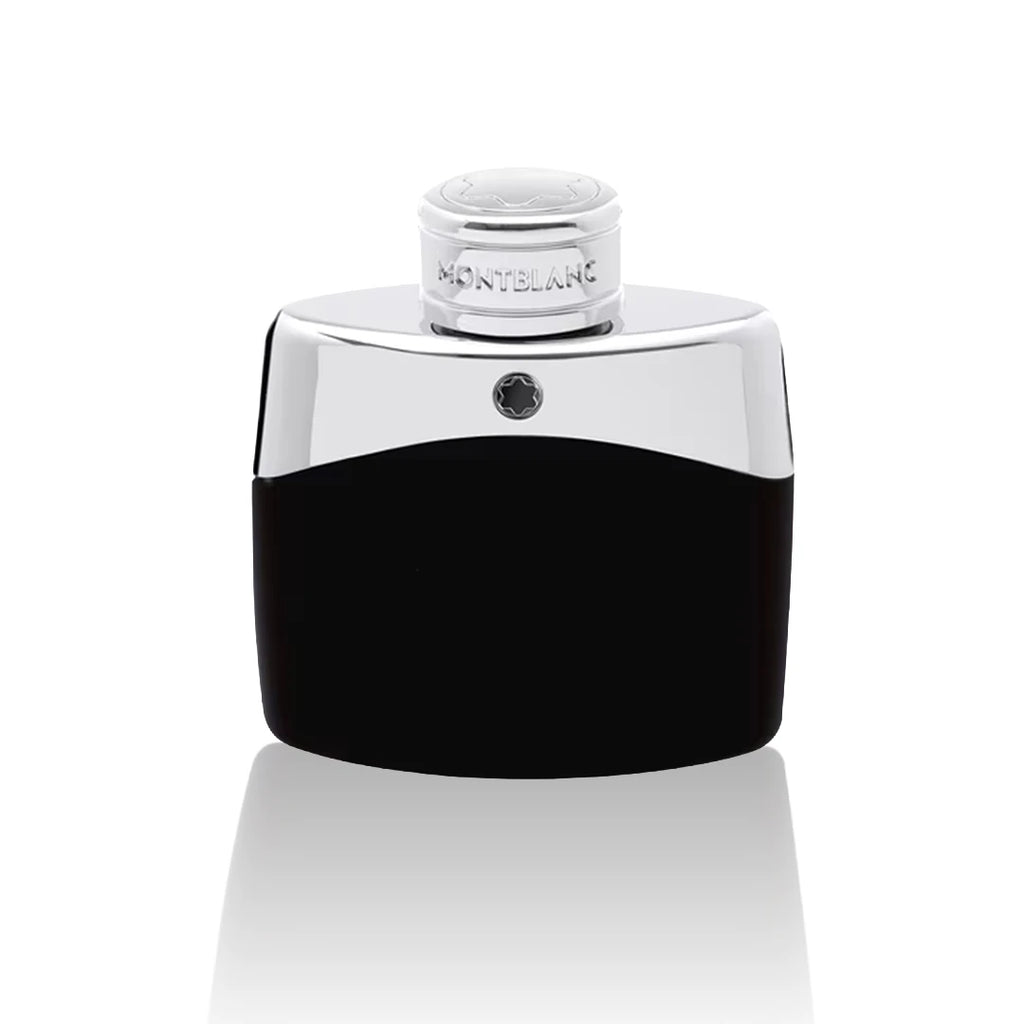 Montblanc Legend Eau de Toilette 50 ml Flakon auf weißem Hintergrund