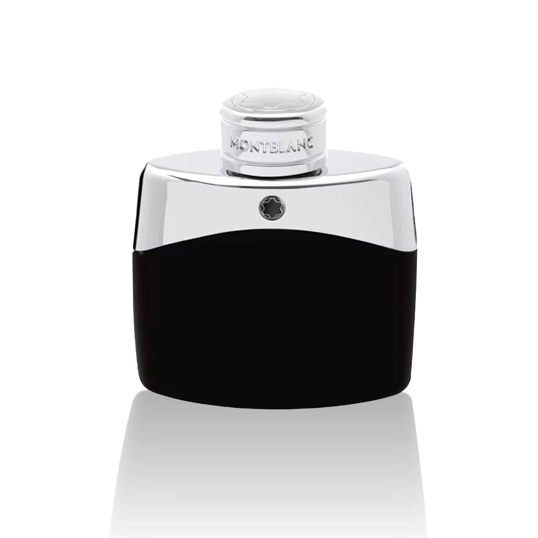 Montblanc Legend Eau de Toilette 50 ml Flakon auf weißem Hintergrund