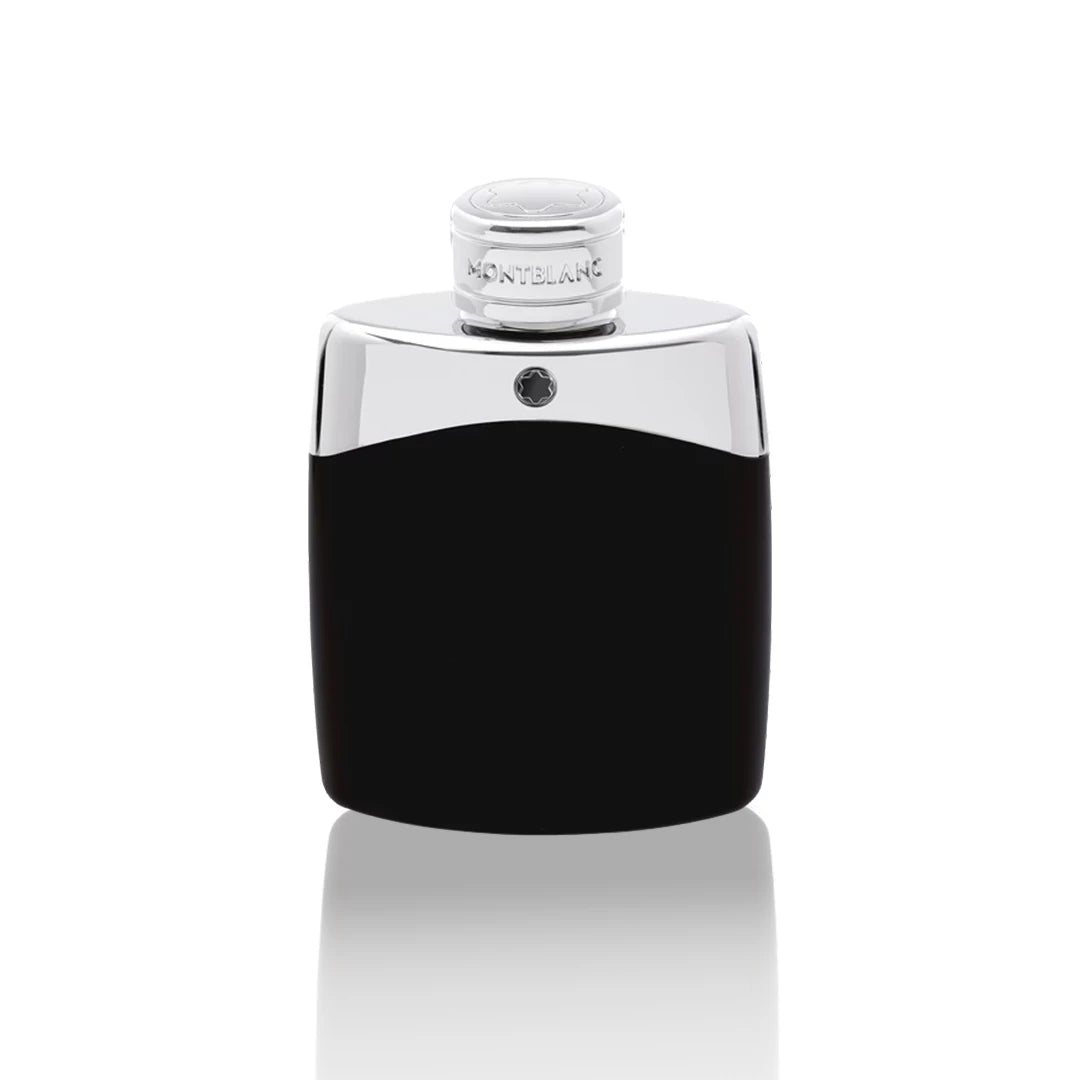 Montblanc Legend Eau de Toilette 100 ml Flakon auf weißem Hintergrund