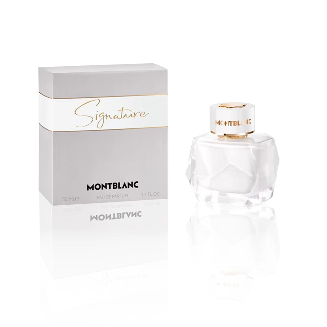 Montblanc Signature Eau de Parfum 50 ml Flakon auf weißem Hintergrund